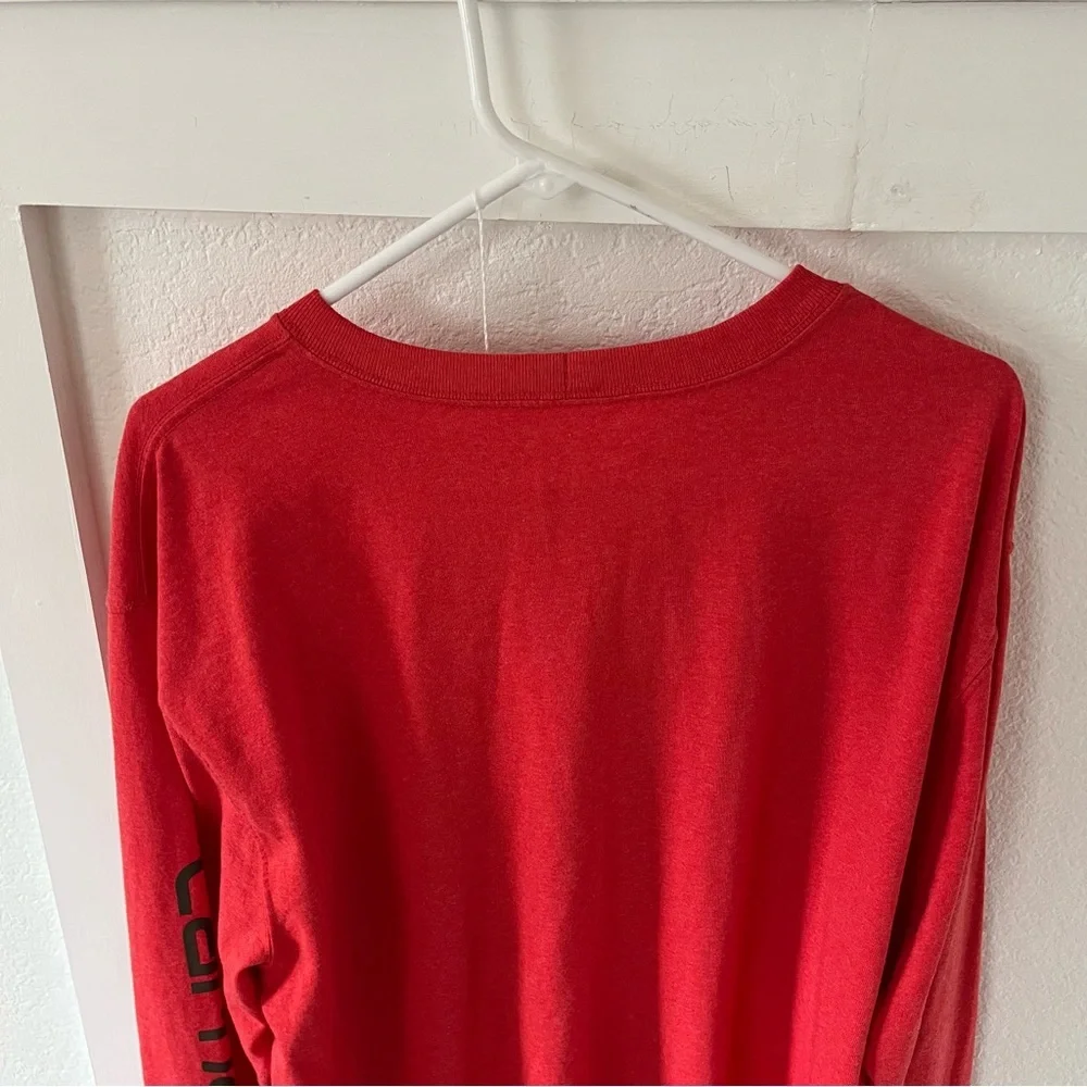 Carhartt Men's Large Tall Loose Fit Logo Long Sleeve Shirt. - Picture 7 of 8